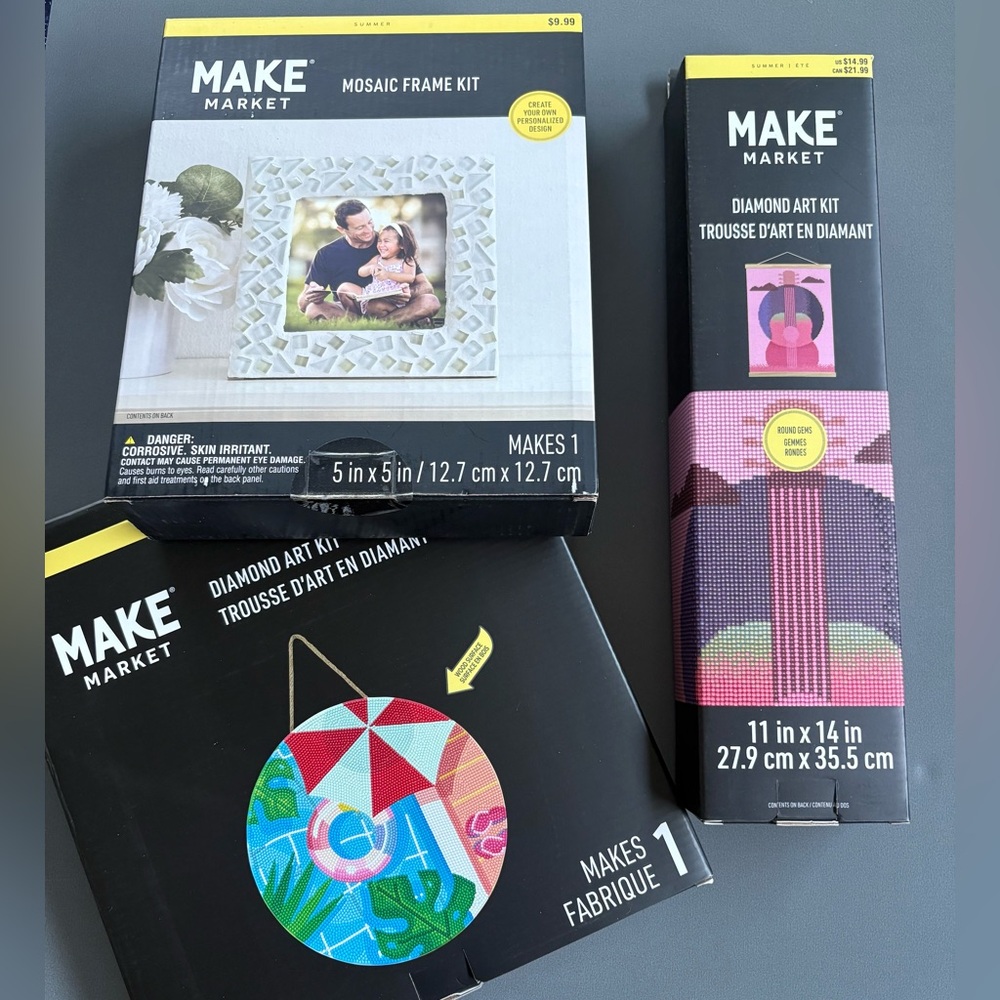 MAKE MARKET Three Craft Kits NIB
